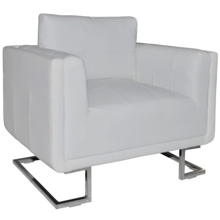 Sessel mit verchromten Beinen aus weißem Kunstleder von , Sessel - Ref: Foro24-241005, Preis: 305,68 €, Rabatt: %