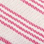 Pink and white striped cotton blanket 160x210 cm by , Blankets - Ref: Foro24-245325, Price: 28,80 €, Discount: %