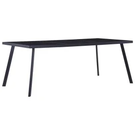 Esstisch aus schwarzem gehärtetem Glas 200x100x75 cm von , Küchen- und Esstische - Ref: Foro24-281876, Preis: 178,70 €, Rabat...