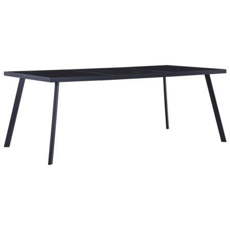Esstisch aus schwarzem gehärtetem Glas 200x100x75 cm von , Küchen- und Esstische - Ref: Foro24-281876, Preis: 185,19 €, Rabat...