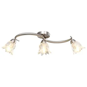 Ceiling lamp with tulip glass shades, 3 E14 bulbs. by , ceiling lights - Ref: Foro24-289230, Price: 49,71 €, Discount: %
