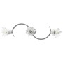 Deckenlampe mit Glaskuppelschirmen in Tulpenform für 3 Glühbirnen E14. von , Deckenleuchten - Ref: Foro24-289230, Preis: 50,2...