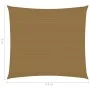 Taupe grey HDPE sail shade 160 g/m² 2x2.5 m by , Umbrellas - Ref: Foro24-311391, Price: 22,02 €, Discount: %