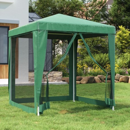Partyzelt mit 4 grünen HDPE-Netzwänden 2x2 m. von , Zelte und Pavillons - Ref: Foro24-319218, Preis: 80,97 €, Rabatt: %