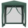Party tent with 4 green HDPE mesh walls 2x2 m by , Tents and gazebos - Ref: Foro24-319218, Price: 76,28 €, Discount: %
