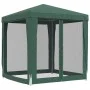 Party tent with 4 green HDPE mesh walls 2x2 m by , Tents and gazebos - Ref: Foro24-319218, Price: 76,28 €, Discount: %