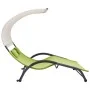 Tumbona doble con toldo textilene verde de vidaXL, Tumbonas - Ref: Foro24-310546, Precio: 218,60 €, Descuento: %