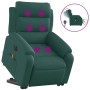 Elektrischer, verstellbarer, grüner Massagesessel aus dunklem Stoff. von , Sessel - Ref: Foro24-3205022, Preis: 345,27 €, Rab...