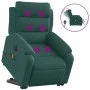Sillón masaje eléctrico reclinable elevable tela verde oscuro de , Sillones - Ref: Foro24-3205022, Precio: 390,07 €, Descuent...