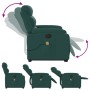 Elektrischer, verstellbarer, grüner Massagesessel aus dunklem Stoff. von , Sessel - Ref: Foro24-3205022, Preis: 345,27 €, Rab...