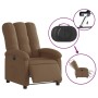Elektrischer brauner Stoffsessel mit Liegefunktion. von , Sessel - Ref: Foro24-3204072, Preis: 233,82 €, Rabatt: %