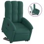 Sillón reclinable elevable tela verde oscuro de , Sillones - Ref: Foro24-3204098, Precio: 274,96 €, Descuento: %