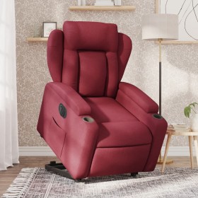 Electric reclining and lifting armchair in burgundy fabric by , Armchairs - Ref: Foro24-3204509, Price: 323,54 €, Discount: %