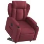 Electric reclining and lifting armchair in burgundy fabric by , Armchairs - Ref: Foro24-3204509, Price: 344,49 €, Discount: %
