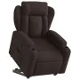 Sillón reclinable elevable tela marrón oscuro de , Sillones - Ref: Foro24-3204487, Precio: 317,56 €, Descuento: %
