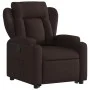 Sillón reclinable elevable tela marrón oscuro de , Sillones - Ref: Foro24-3204487, Precio: 317,56 €, Descuento: %