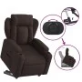 Sillón reclinable elevable tela marrón oscuro de , Sillones - Ref: Foro24-3204487, Precio: 317,56 €, Descuento: %