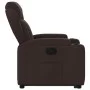 Sillón reclinable elevable tela marrón oscuro de , Sillones - Ref: Foro24-3204487, Precio: 317,56 €, Descuento: %