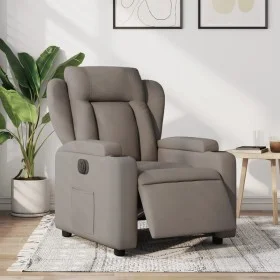 Electric reclining armchair in gray taupe fabric by , Armchairs - Ref: Foro24-3204466, Price: 293,41 €, Discount: %