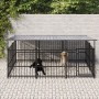 Außenzwinger mit einem Dach aus Stahl, 3,75 m². von , Hundehütten und Zäune - Ref: Foro24-3124607, Preis: 407,62 €, Rabatt: %