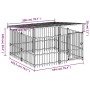 Außenzwinger mit einem Dach aus Stahl, 3,75 m². von , Hundehütten und Zäune - Ref: Foro24-3124607, Preis: 407,62 €, Rabatt: %