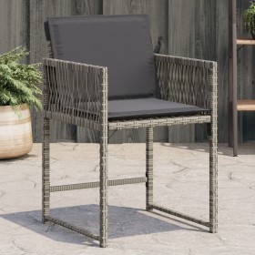 Gartensofas mit 4 Stück Kissen aus grauem synthetischem Rattan. von , Gartenstühle - Ref: Foro24-365019, Preis: 159,73 €, Rab...