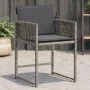 Gartensofas mit 4 Stück Kissen aus grauem synthetischem Rattan. von , Gartenstühle - Ref: Foro24-365019, Preis: 182,49 €, Rab...