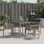 Gartensofas mit 4 Stück Kissen aus grauem synthetischem Rattan. von , Gartenstühle - Ref: Foro24-365019, Preis: 159,73 €, Rab...