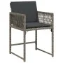 Garden armchairs with 4 synthetic rattan gray cushions by , Garden chairs - Ref: Foro24-365019, Price: 182,49 €, Discount: %