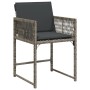 Gartensofas mit 4 Stück Kissen aus grauem synthetischem Rattan. von , Gartenstühle - Ref: Foro24-365019, Preis: 159,73 €, Rab...