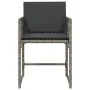 Garden armchairs with 4 synthetic rattan gray cushions by , Garden chairs - Ref: Foro24-365019, Price: 182,49 €, Discount: %