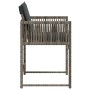 Gartensofas mit 4 Stück Kissen aus grauem synthetischem Rattan. von , Gartenstühle - Ref: Foro24-365019, Preis: 159,73 €, Rab...