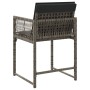 Garden armchairs with 4 synthetic rattan gray cushions by , Garden chairs - Ref: Foro24-365019, Price: 146,85 €, Discount: %
