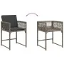 Garden armchairs with 4 synthetic rattan gray cushions by , Garden chairs - Ref: Foro24-365019, Price: 182,49 €, Discount: %