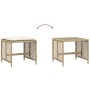 Garden stools with cushions 4 pcs PE rattan beige 41x41x36cm by , Outdoor ottomans - Ref: Foro24-365052, Price: 100,55 €, Dis...
