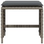 Taburetes de jardín con cojines 4 uds ratán PE gris 41x41x36 cm de , Otomanas de exterior - Ref: Foro24-365050, Precio: 92,25 €