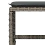 Gartenhocker mit Kissen 4 Stück PE-Rattan Grau 41x41x36 cm von , Hocker für den Außenbereich - Ref: Foro24-365050, Preis: 96,...