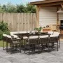 Set comedor de jardín 11 pzas y cojines ratán sintético marrón de , Conjuntos de jardín - Ref: Foro24-3211569, Precio: 636,48...