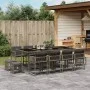 Garden dining set with 13-piece synthetic rattan cushions in gray. by , Garden sets - Ref: Foro24-3211520, Price: 727,10 €, D...