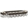 Garden furniture set 17 pieces and brown synthetic rattan cushions by , Garden sets - Ref: Foro24-3211605, Price: 971,41 €, D...