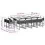 Set muebles de jardín 13 pzas y cojines ratán sintético marrón de , Conjuntos de jardín - Ref: Foro24-3211581, Precio: 838,18...