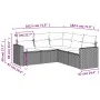 Set of garden sofas and cushions 5 pieces light gray synthetic rattan by , Garden sets - Ref: Foro24-3218942, Price: 359,20 €...
