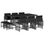 Set de comedor jardín 11 pzas con cojines ratán sintético negro de , Conjuntos de jardín - Ref: Foro24-3211687, Precio: 548,4...