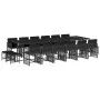 Garden furniture set 17 pieces with black synthetic rattan cushions by , Garden sets - Ref: Foro24-3211723, Price: 1,00 €, Di...