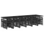 Gartenmöbel-Set, 17-teilig, mit schwarzen Polstern aus synthetischem Rattan. von , Gartensets - Ref: Foro24-3211723, Preis: 1...
