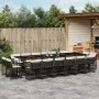 Set de muebles jardín 17 pzas con cojines ratán sintético negro de , Conjuntos de jardín - Ref: Foro24-3211782, Precio: 1,00 ...