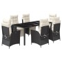 7-piece garden dining set with black synthetic rattan cushions by , Garden sets - Ref: Foro24-3213318, Price: 821,20 €, Disco...