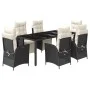 7-piece garden dining set with black synthetic rattan cushions by , Garden sets - Ref: Foro24-3213318, Price: 998,46 €, Disco...