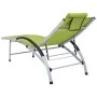 Tumbona de aluminio textilene verde by vidaXL, Loungers - Ref: Foro24-310504, Price: 181,00 €, Discount: %
