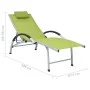Tumbona de aluminio textilene verde by vidaXL, Loungers - Ref: Foro24-310504, Price: 181,00 €, Discount: %